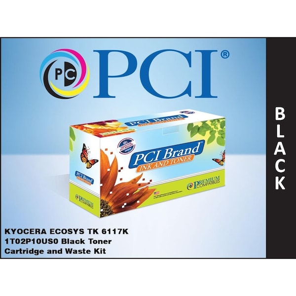 Pci Pci Kyocera-Mita Ecosys Tk-6117 1T02P10Us0 Black Toner Cartridge w/ 2 TK-6117-PCI - main